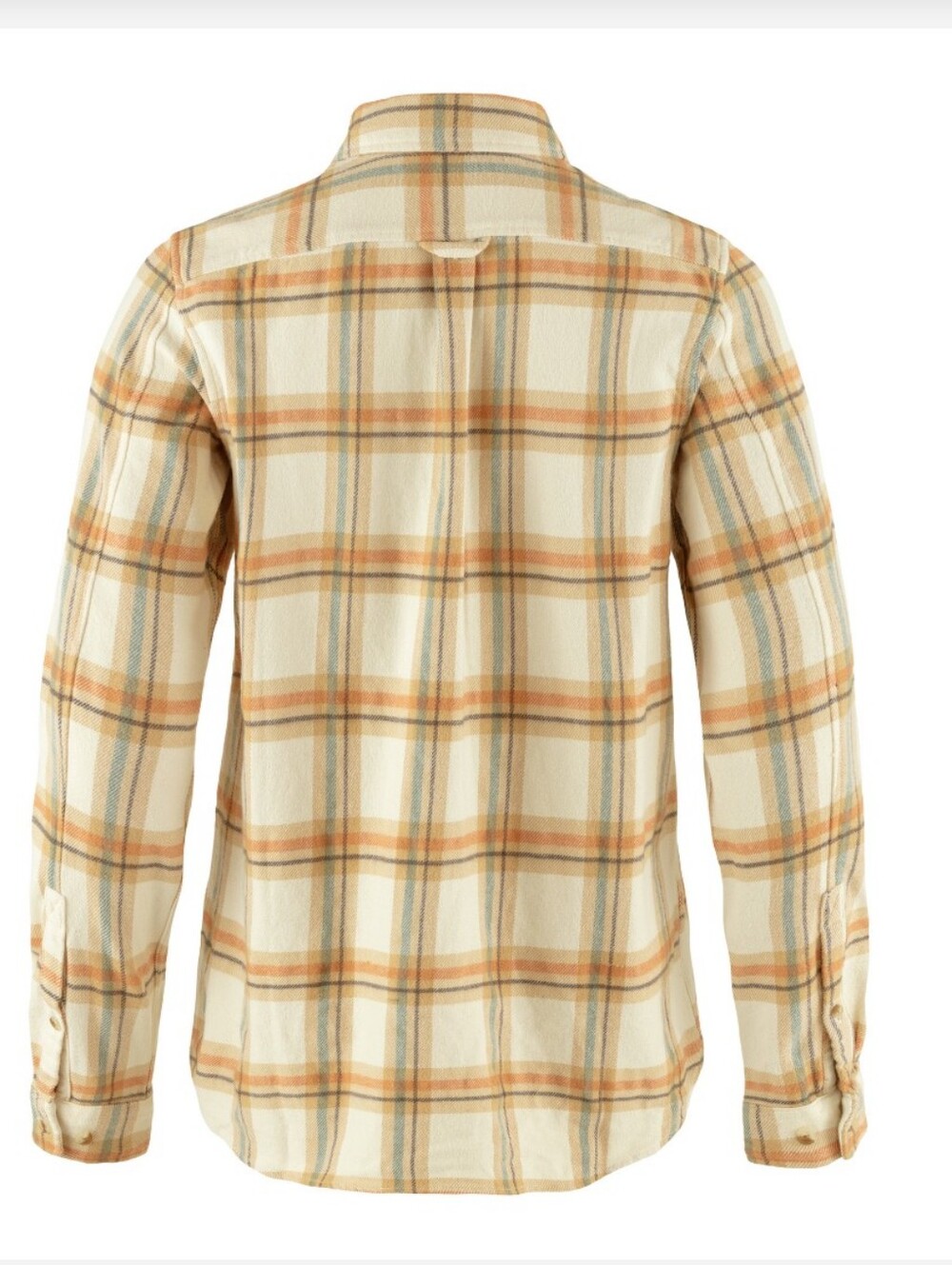 Fjallraven Ovik Heavy Flannel Relaxed Fit Shirt Women’s Gorpcore Cream Orange M - Picture 13 of 16